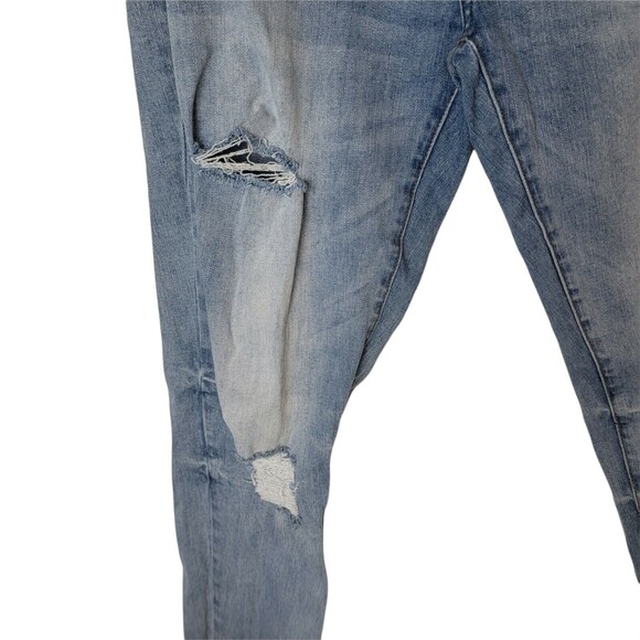 KanCan High Rise Super Skinny Distressed Jean Button Fly Stretch Blue 15/31 Lyla - Picture 6 of 9